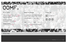 Tablet Screenshot of oomf.ca
